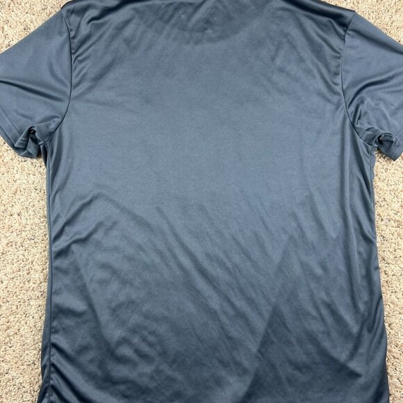 Adidas Gray T Shirt Polyester Athletic Running Shirt With Spell Out Logo XXL - Picture 6 of 7